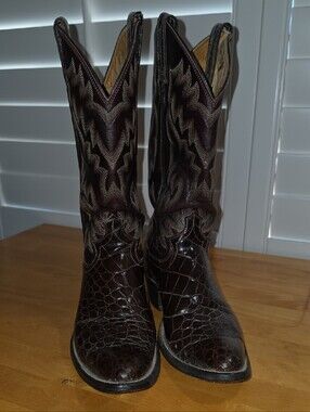 Vintage Justin Alligator Belly Boots